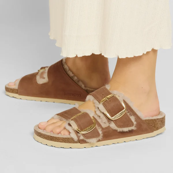 Arizona Big Buckle Lammfell Naturleder Geölt-Birkenstock Hot