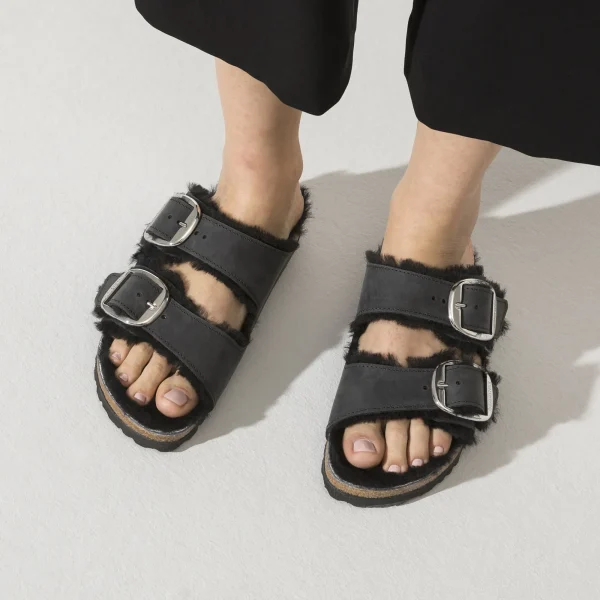 Arizona Big Buckle Lammfell Naturleder Geölt-Birkenstock Best