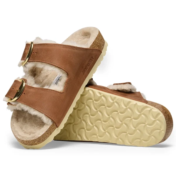 Arizona Big Buckle Lammfell Naturleder Geölt-Birkenstock Hot