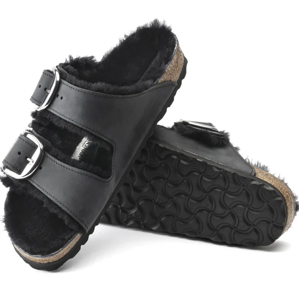 Arizona Big Buckle Lammfell Naturleder Geölt-Birkenstock Best