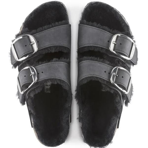 Arizona Big Buckle Lammfell Naturleder Geölt-Birkenstock Best