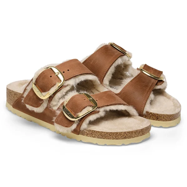 Arizona Big Buckle Lammfell Naturleder Geölt-Birkenstock Hot