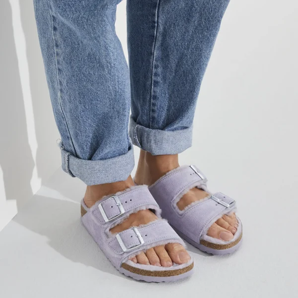 Arizona Lammfell Veloursleder-Birkenstock Cheap