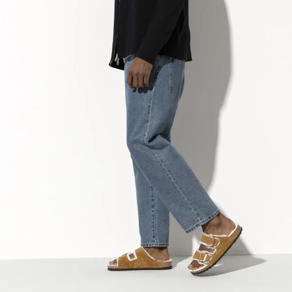 Arizona Lammfell Veloursleder-Birkenstock Hot