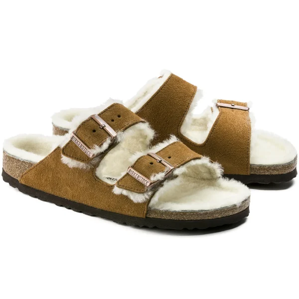 Arizona Lammfell Veloursleder-Birkenstock Hot