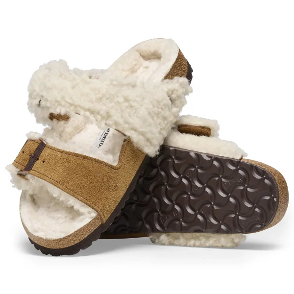 Arizona Teddy Split Veloursleder/Lammfell-Birkenstock Store