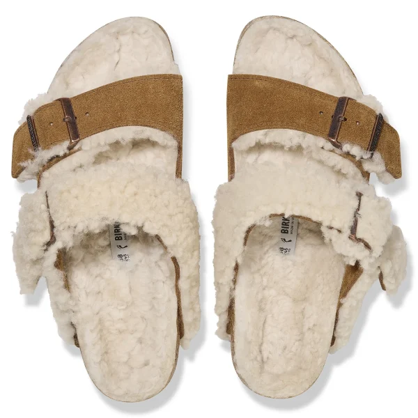 Arizona Teddy Split Veloursleder/Lammfell-Birkenstock Store