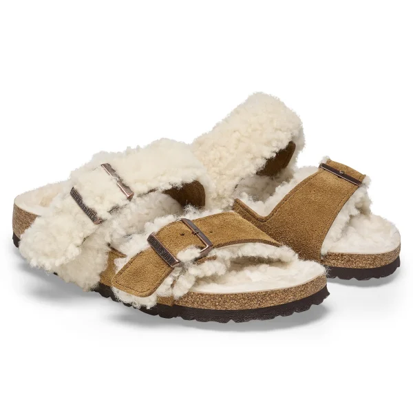 Arizona Teddy Split Veloursleder/Lammfell-Birkenstock Store
