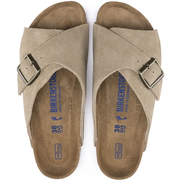 Arosa Weichbettung Veloursleder-Birkenstock Flash Sale
