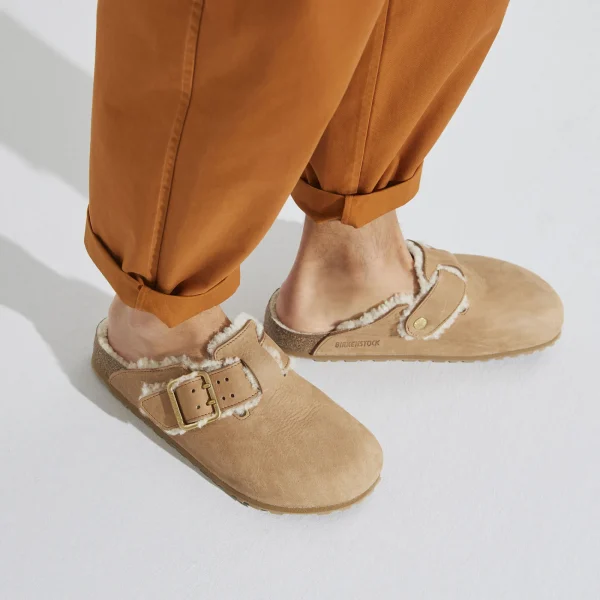 Boston Bold Shearling Naturleder Nubuk-Birkenstock Outlet