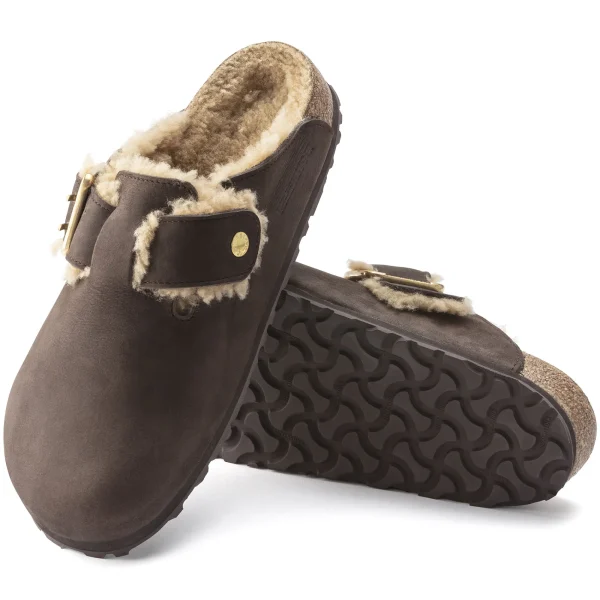 Boston Bold Shearling Naturleder Nubuk-Birkenstock Flash Sale