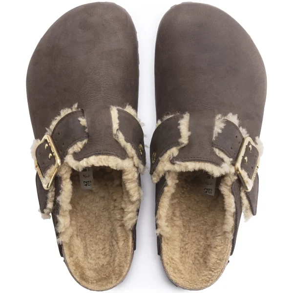 Boston Bold Shearling Naturleder Nubuk-Birkenstock Flash Sale