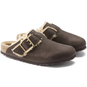 Boston Bold Shearling Naturleder Nubuk-Birkenstock Flash Sale