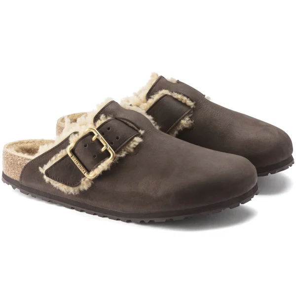 Boston Bold Shearling Naturleder Nubuk-Birkenstock Flash Sale