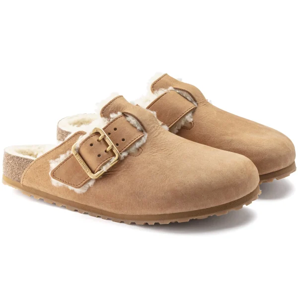 Boston Bold Shearling Naturleder Nubuk-Birkenstock Outlet