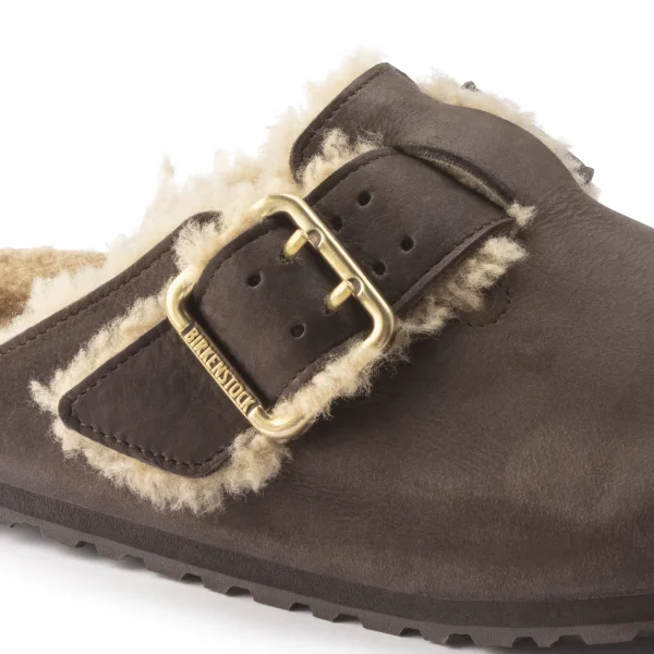 Boston Bold Shearling Naturleder Nubuk-Birkenstock Flash Sale