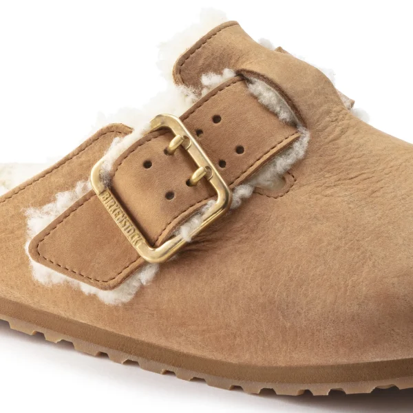 Boston Bold Shearling Naturleder Nubuk-Birkenstock Outlet