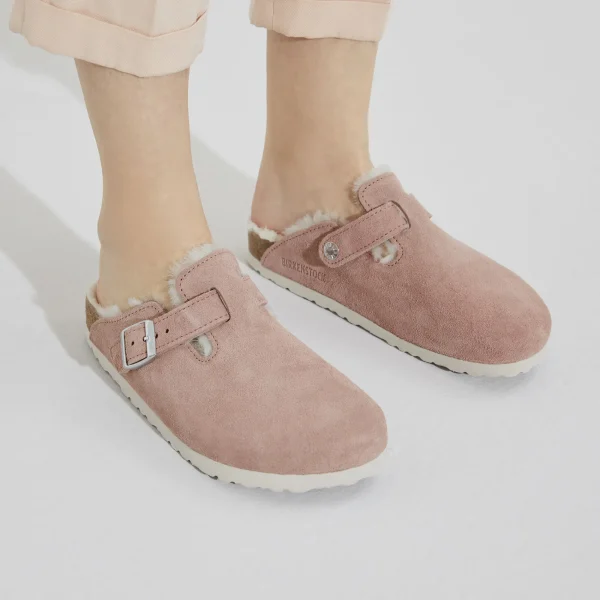 Boston Lammfell Veloursleder/Lammfell-Birkenstock Cheap