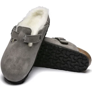 Boston Lammfell Veloursleder-Birkenstock Best