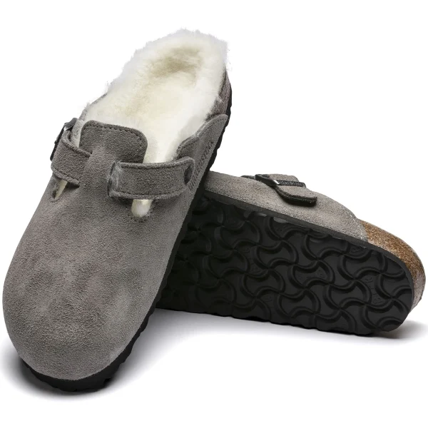 Boston Lammfell Veloursleder-Birkenstock Best