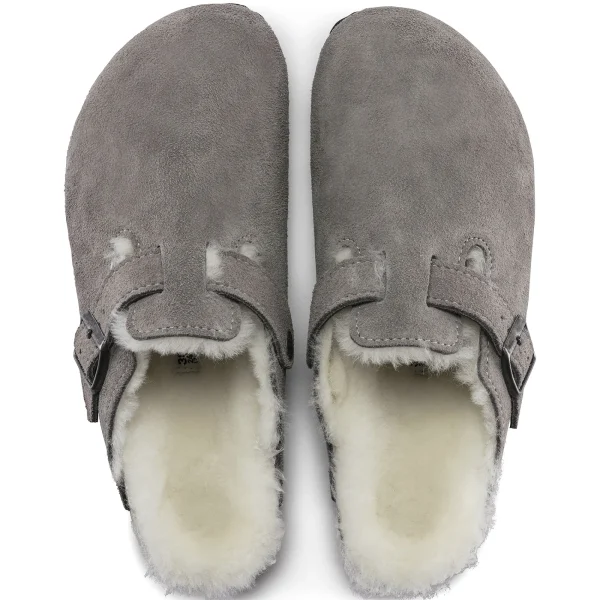 Boston Lammfell Veloursleder-Birkenstock Best