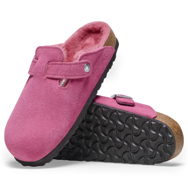 Boston Lammfell Veloursleder/Lammfell-Birkenstock Cheap