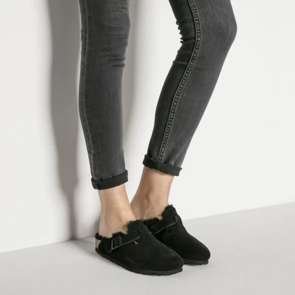 Boston Lammfell Veloursleder-Birkenstock Clearance