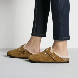 Boston Lammfell Veloursleder-Birkenstock Cheap