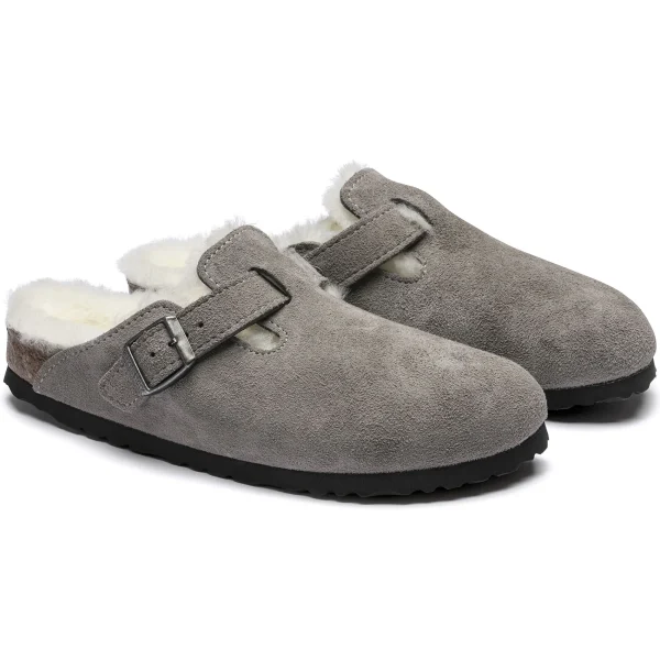 Boston Lammfell Veloursleder-Birkenstock Best