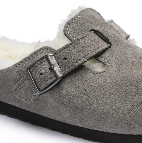 Boston Lammfell Veloursleder-Birkenstock Best