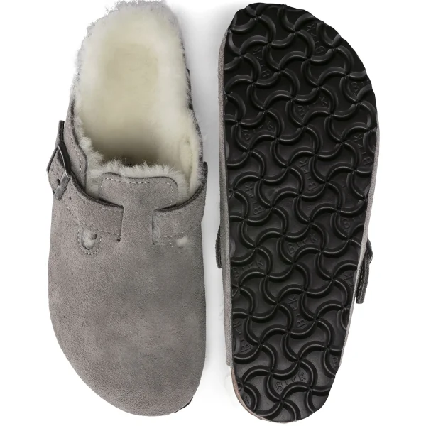 Boston Lammfell Veloursleder-Birkenstock Best