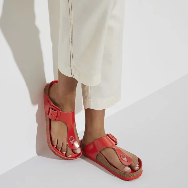 Gizeh Big Buckle Naturleder Lack-Birkenstock Cheap