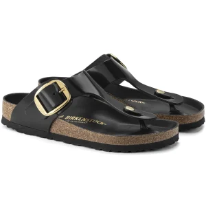 Gizeh Big Buckle Naturleder Lack-Birkenstock Discount