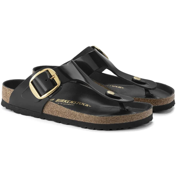 Gizeh Big Buckle Naturleder Lack-Birkenstock Discount