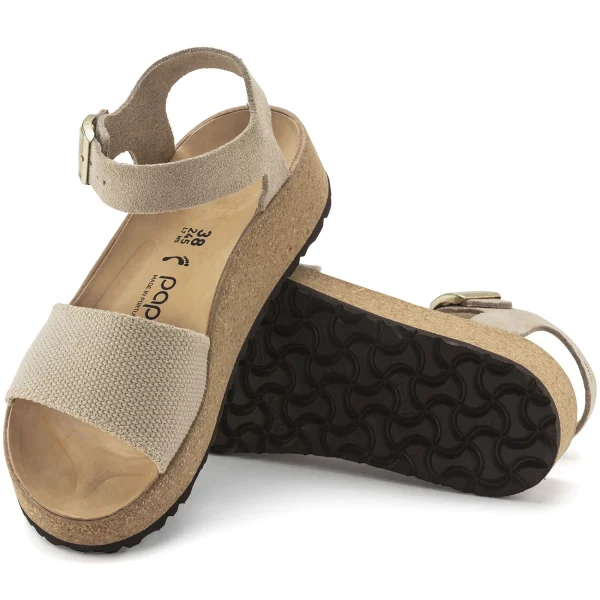 Glenda Veloursleder/Textil-Birkenstock Sale