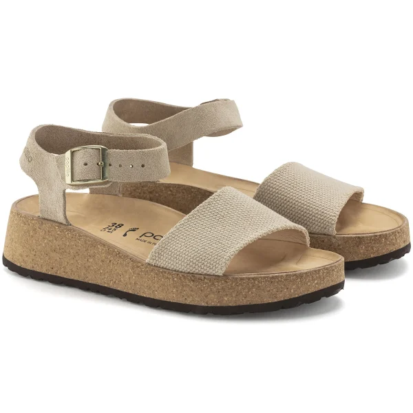 Glenda Veloursleder/Textil-Birkenstock Sale