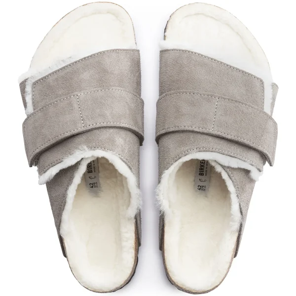 Kyoto Shearling Veloursleder-Birkenstock Cheap