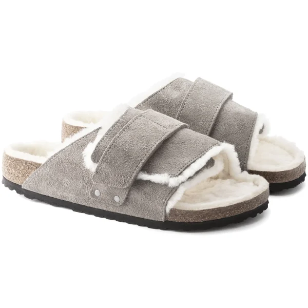 Kyoto Shearling Veloursleder-Birkenstock Cheap
