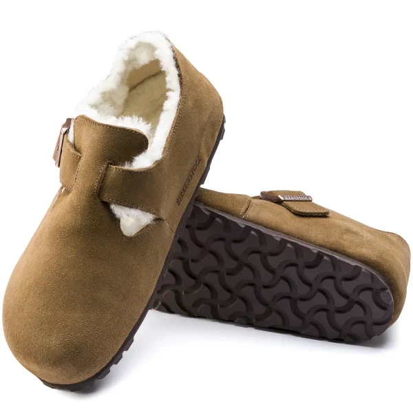 London Lammfell Veloursleder-Birkenstock Fashion