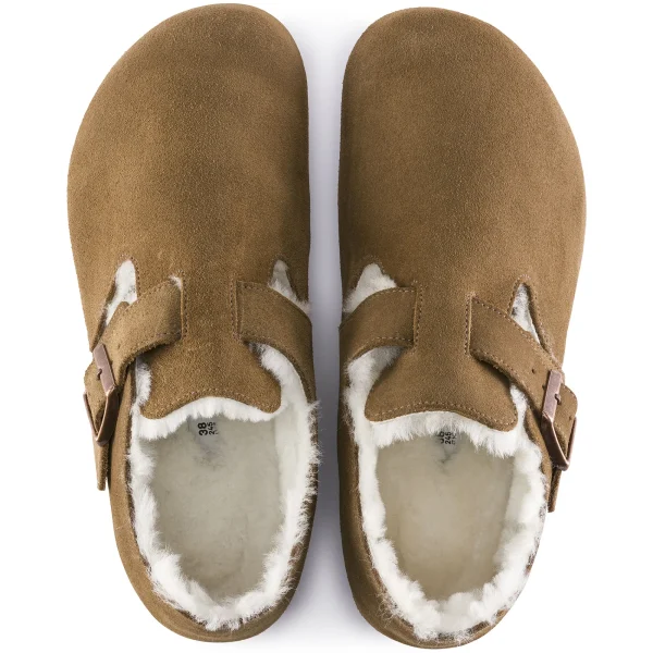London Lammfell Veloursleder-Birkenstock Fashion