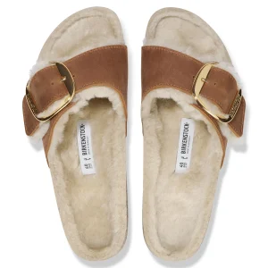 Madrid Big Buckle Lammfell Naturleder Geölt-Birkenstock Store