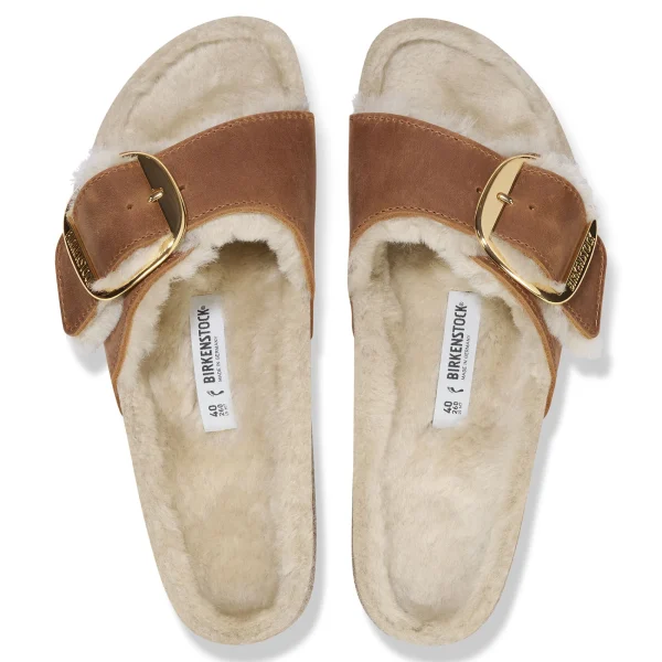 Madrid Big Buckle Lammfell Naturleder Geölt-Birkenstock Store