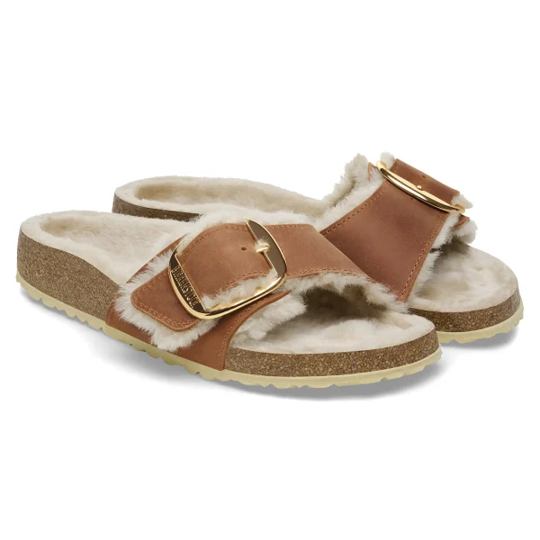 Madrid Big Buckle Lammfell Naturleder Geölt-Birkenstock Store