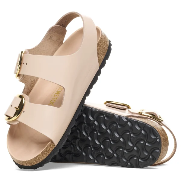 Milano Big Buckle Naturleder Lack-Birkenstock New