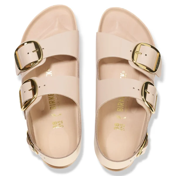 Milano Big Buckle Naturleder Lack-Birkenstock New