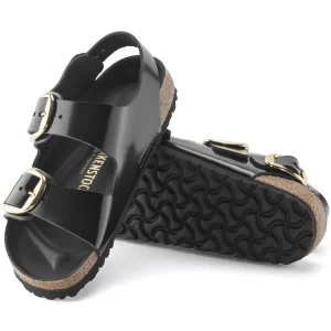 Milano Big Buckle Naturleder Lack-Birkenstock Store