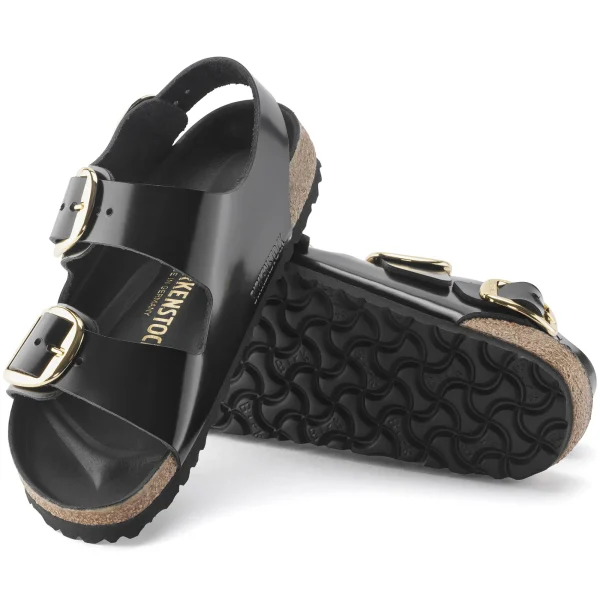 Milano Big Buckle Naturleder Lack-Birkenstock Store