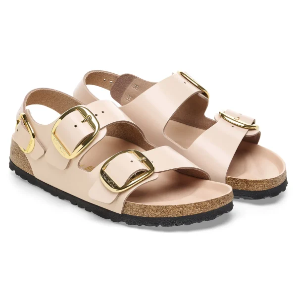 Milano Big Buckle Naturleder Lack-Birkenstock New