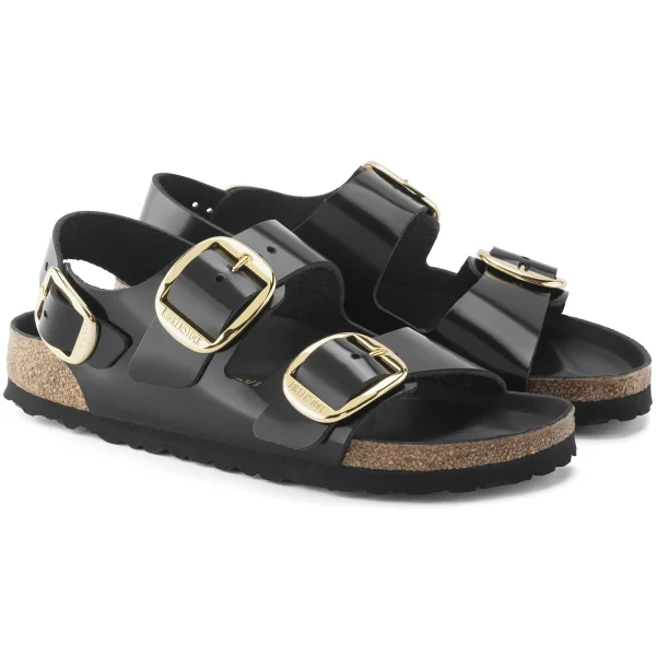 Milano Big Buckle Naturleder Lack-Birkenstock Store