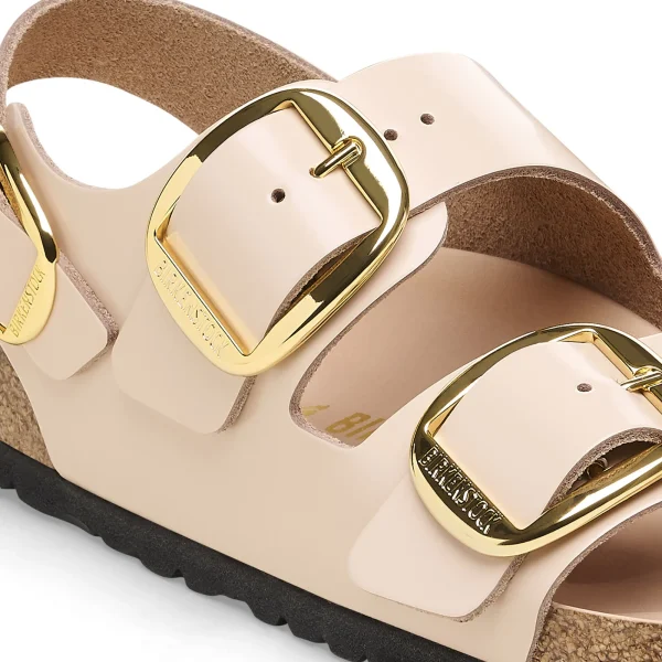 Milano Big Buckle Naturleder Lack-Birkenstock New